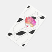 "Modern Art Peony Hair". Guest Paper Towels Servet (Hoek)