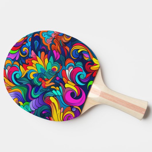 Modern Art Ping Pong Paddle Tafeltennisbatje (Zijkant)