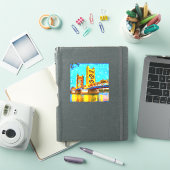 Modern Art Sacramento Tower Bridge Sticker (iPad Cover)