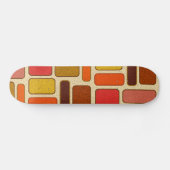 Modern Art Square Patroon Skateboard (Horizontaal)