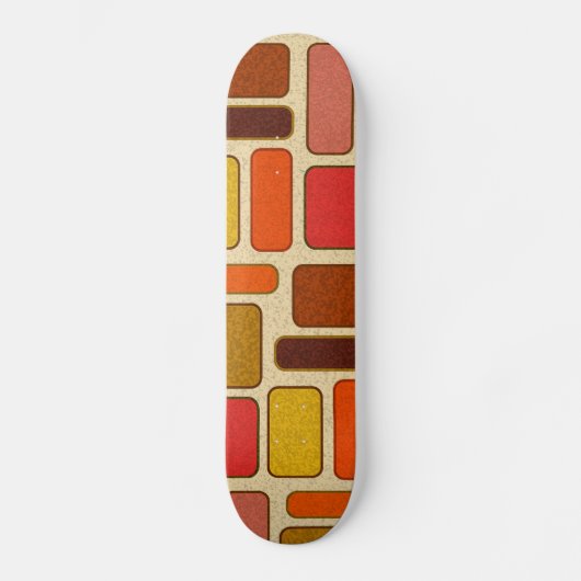 Modern Art Square Patroon Skateboard (Voorkant)