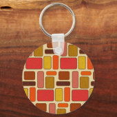 Modern Art Square Patroon Sleutelhanger (Voorkant)