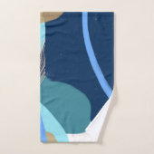 Modern Art Surprise Boy Gold Lettering Baby shower Bad Handdoek (Handdoek)