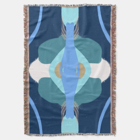 Modern Art Surprise Boy Gold Lettering Baby shower Deken (Voorkant Verticaal)