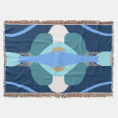 Modern Art Surprise Boy Gold Lettering Baby shower Deken (Voorkant)