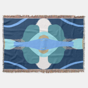 Modern Art Surprise Boy Gold Lettering Baby shower Deken