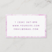 Modern Art Therapy Roze Drijvende Stof Romantisch Visitekaartje (Achterkant)