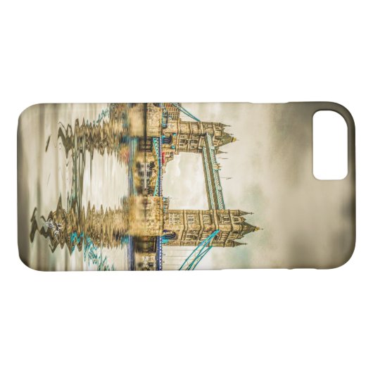 Modern Art Tower Bridge London England Case-Mate iPhone Case (Achterkant (Horizontaal))