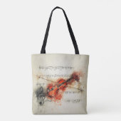 Modern #Art - #Violin - Canvas tas (Achterkant)