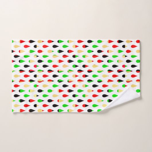 Modern Art Water Drops Teardrop Pattern Towel Set Bad Handdoek (Handdoek)