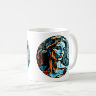 Modern Art Woman Classic Mok, 11 oz Koffiemok