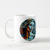 Modern Art Woman Classic Mok, 11 oz Koffiemok (Links)
