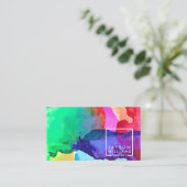 Modern Artist Gallery Square Logo met uw Afbeeldin Visitekaartje (Staand voorkant)