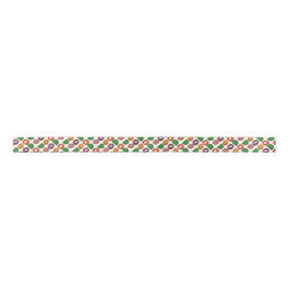 Modern Artistic Autumn Colorful Pattern Satijnen Lint