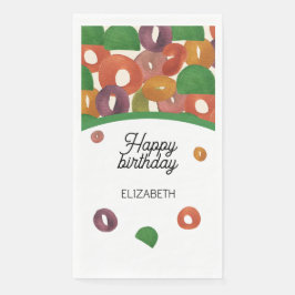 Modern Artistic Autumn Colorful Pattern Servet