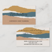 Modern Artistic Boho Abstract Visitekaartje (Voorkant / Achterkant)