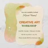 Modern Artistic Event Card | Creative Art Workshop Kaart (Voorkant / Achterkant)