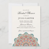 Modern Artistic Motif Style Mandala Bridal Shower Kaart (Voorkant)