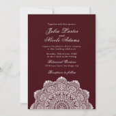 Modern Artistic Motif Style Mandala Wedding Kaart (Voorkant)