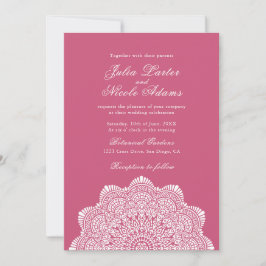 Modern Artistic Motif Style Mandala Wedding Kaart