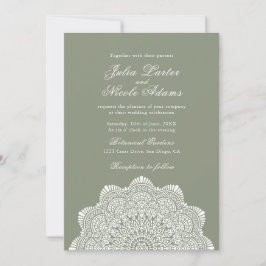 Modern Artistic Motif Style Mandala Wedding Kaart