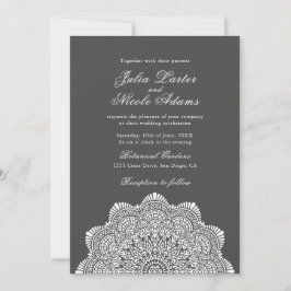Modern Artistic Motif Style Mandala Wedding Kaart