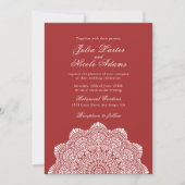 Modern Artistic Motif Style Mandala Wedding Kaart (Voorkant)