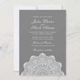 Modern Artistic Motif Style Mandala Wedding Kaart