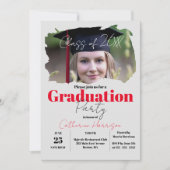 Modern artistiek fotoportret afstudeerfeest kaart (Voorkant)