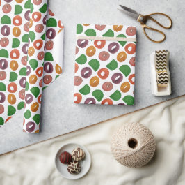 Modern Artistiek Herfst Kleurrijk Patroon Cadeaupapier