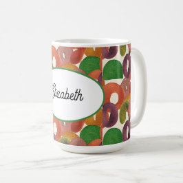 Modern Artistiek Herfst Kleurrijk Patroon Koffiemok