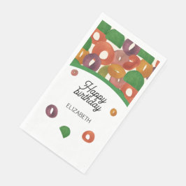 Modern Artistiek Herfst Kleurrijk Patroon Servet