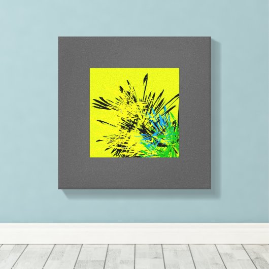 Modern artistiek ontwerp canvas afdruk (Insitu (Houten vloer))