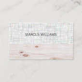 Modern artistiek patroon | Hout Visitekaartje (Voorkant)