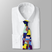 Modern artistiek terrazzo stijl patroon stropdas (Gebonden)