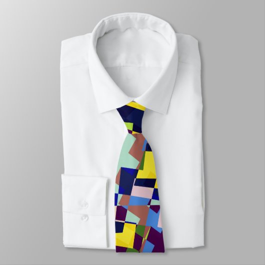 Modern artistiek terrazzo stijl patroon stropdas (Gebonden)