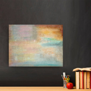 Modern Artsy Autumn Abstract Canvas Afdruk