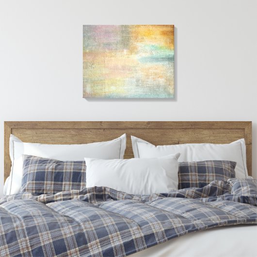 Modern Artsy Autumn Abstract Canvas Afdruk (Insitu (Slaapkamer))