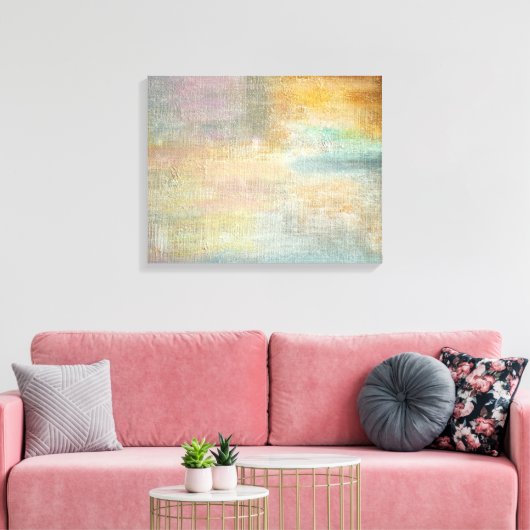 Modern Artsy Autumn Abstract Canvas Afdruk (Insitu (Woonkamer))