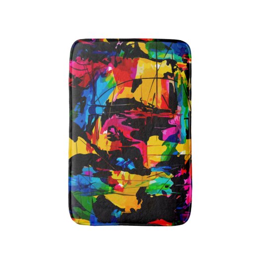 Modern Artsy Colorful Badmat (Voorkant Verticaal)