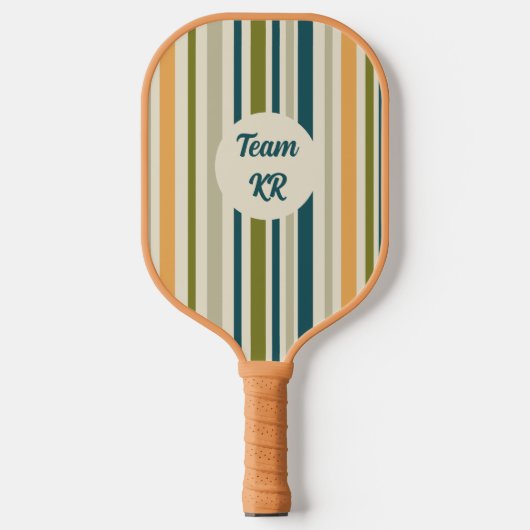 Modern Artsy Geometric Personalized  Pickleball Paddle (Voorkant)