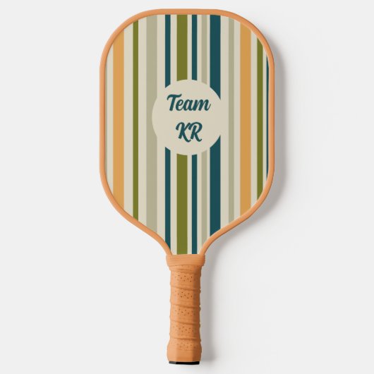 Modern Artsy Geometric Personalized Pickleball Paddle (Achterkant)