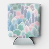 Modern Artsy Winter Trees Blikjeskoeler (Voorkant)