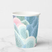 Modern Artsy Winter Trees Papieren Bekers (Rechts)