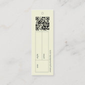 Modern Ash Green Bedankt Label Kleding Hang Label (Achterkant)