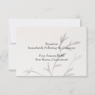 Modern Asian Geïnspireerd Wedding Reception Kaart