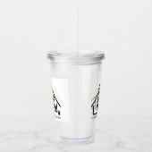 Modern Ask Me About Real Estate Acryl Drinkbeker (Rechts)