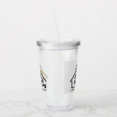 Modern Ask Me About Real Estate Acryl Drinkbeker (Links)