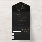 Modern At Last Text  All In One Uitnodiging (Binnenkant)