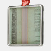 Modern atlas metalen ornament (Links)